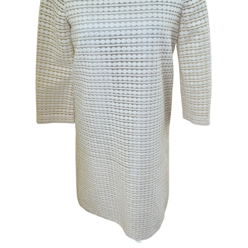 Kate Spade Winter Seaside Cream All Over Embroidered "Ashby" Sheath Dress 2 - Picture 4 of 10